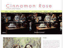 Tablet Screenshot of cinnamonroseactions.com